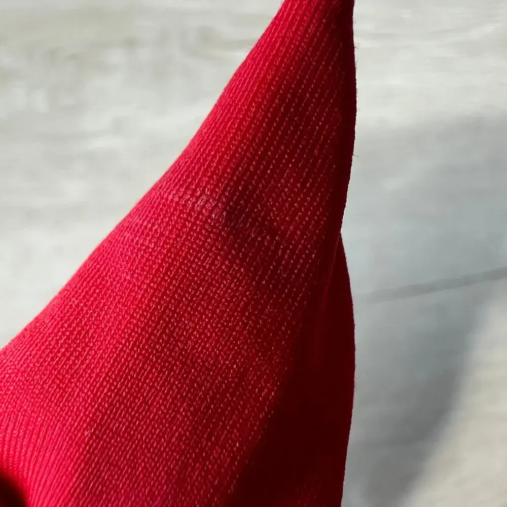 J Crew Flawed Bow One Shoulder Bikini Top Small Red